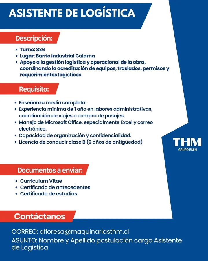 Asistente de Logística - imagen 1