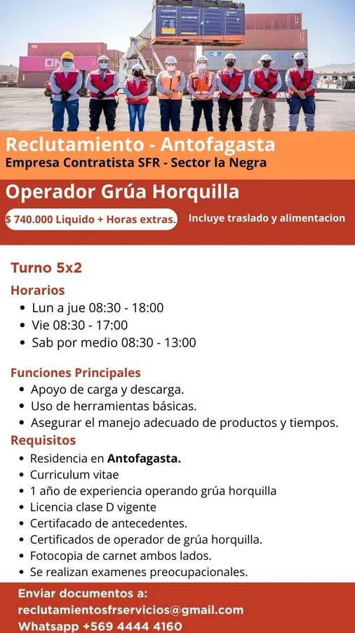 Operador de Grúa Horquilla - imagen 1
