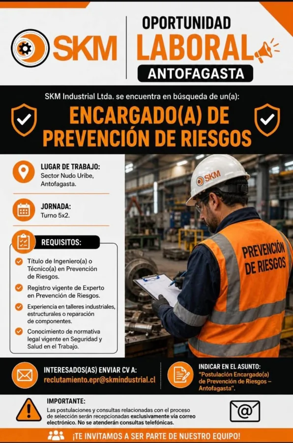 Encargado(a) de Prevención de Riesgos - imagen 1