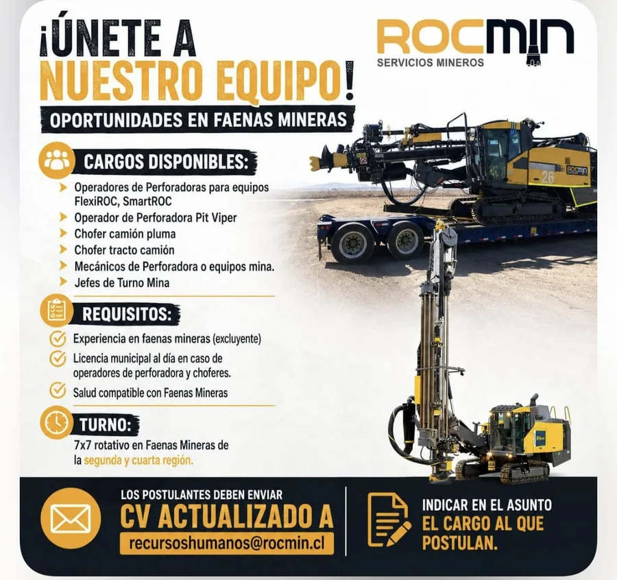 Operadores, choferes y mecánicos para faenas mineras - imagen 1