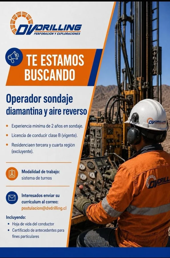 Operador de Sondaje Diamantina y Aire Reverso - imagen 1