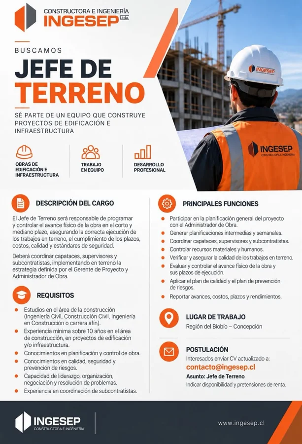Jefe de Terreno - imagen 1