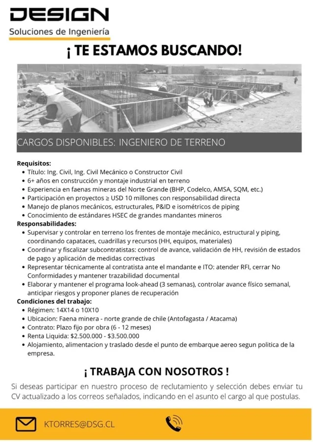 Ingeniero de Terreno - imagen 1