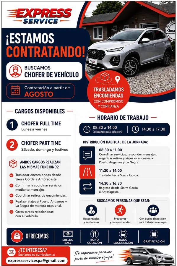 Chofer de Vehículo - imagen 1