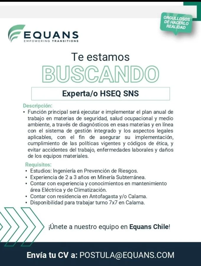 Experto HSEQ SNS - imagen 1