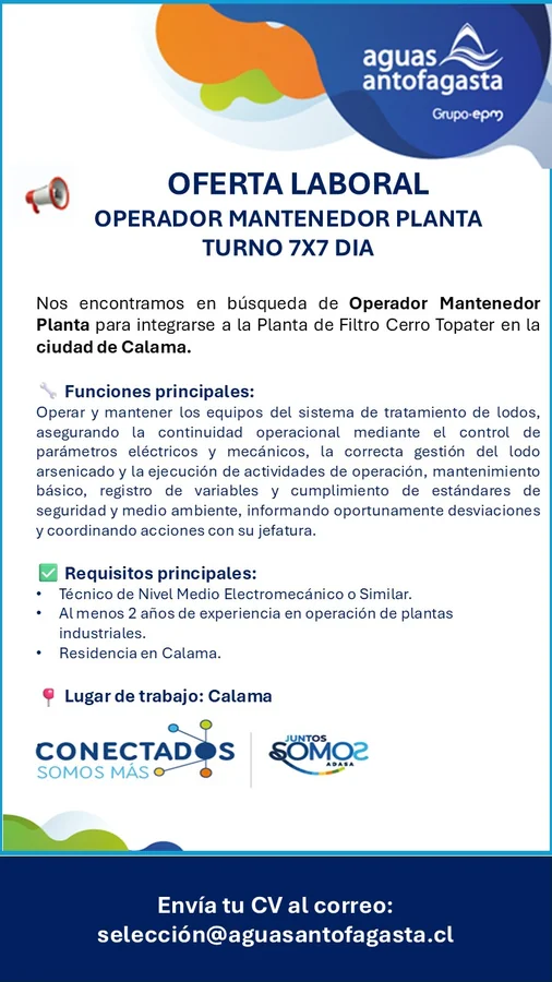 Operador Mantenedor Planta - imagen 1