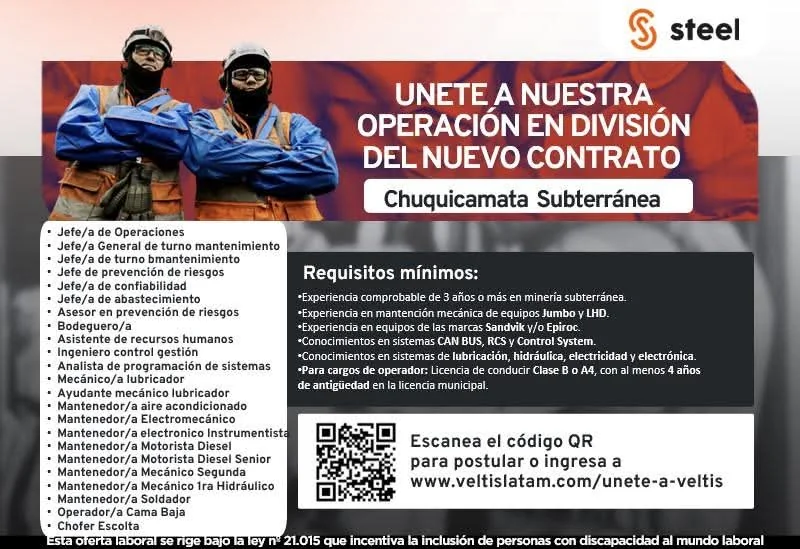 Oportunidades en Chuquicamata Subterránea - imagen 1