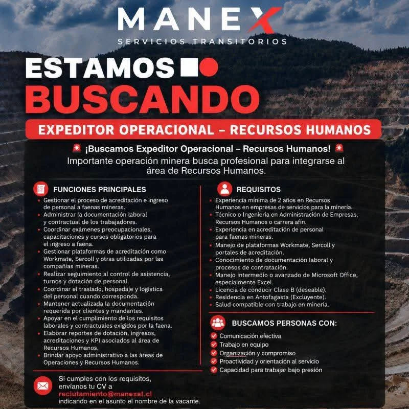 Expeditor Operacional RR. HH. - imagen 1