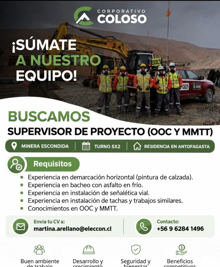 Supervisor de Proyecto OOC y MMTT - imagen 1
