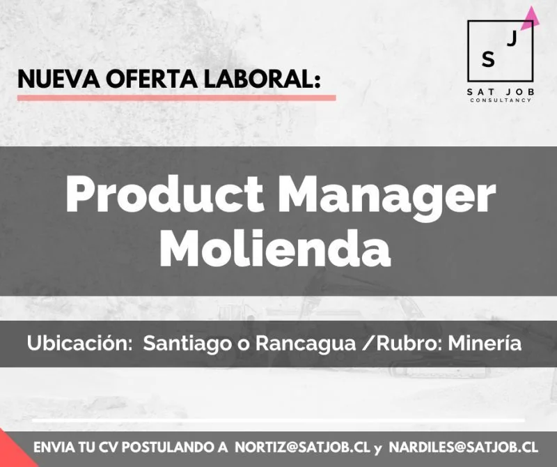Product Manager Minería Molienda - imagen 1
