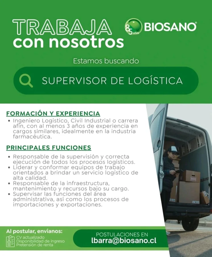 Supervisor de Logística - imagen 1