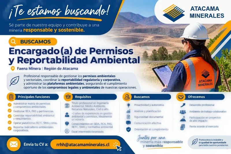 Encargado de Permisos y Reportabilidad Ambiental - imagen 1