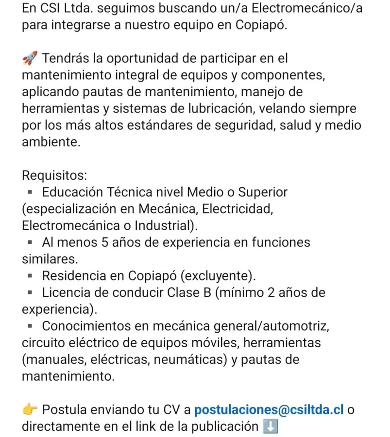 Electromecánico/a - imagen 1