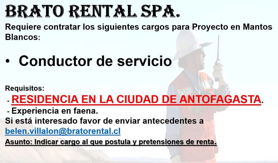 Conductor de servicio - imagen 1