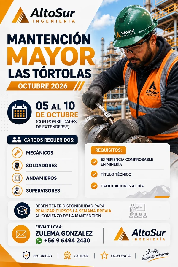Personal para Mantención Mayor Las Tórtolas - imagen 1