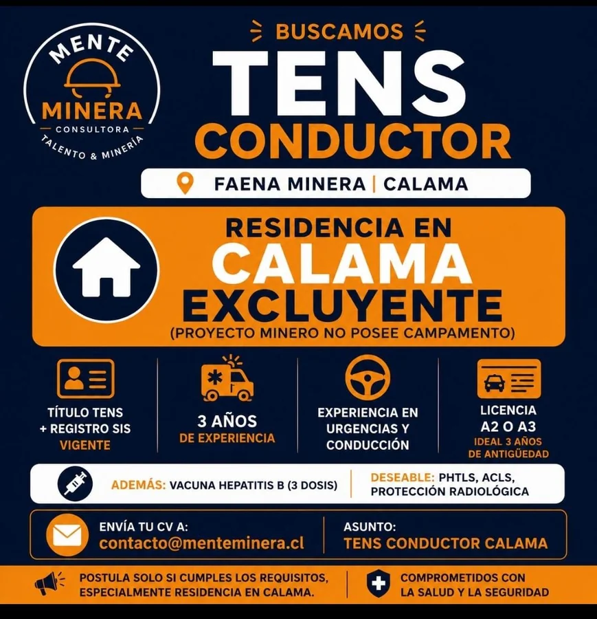 TENS Conductor - Faena Minera - imagen 1
