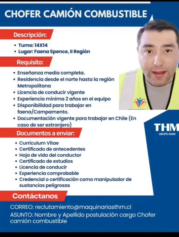 Chofer Camión Combustible - imagen 1