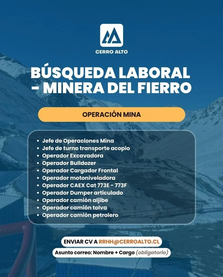 Cargos para Operación Mina - imagen 1