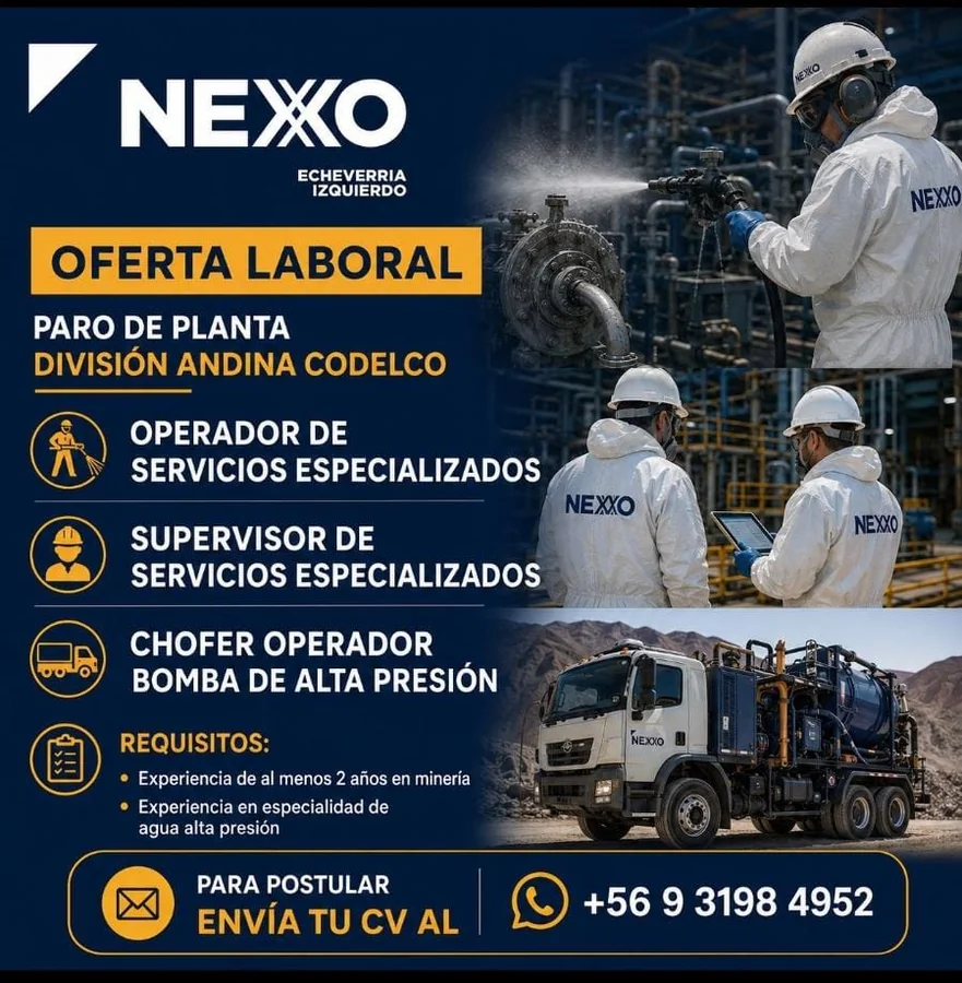 Operadores, Supervisor y Chofer para Paro de Planta - imagen 1