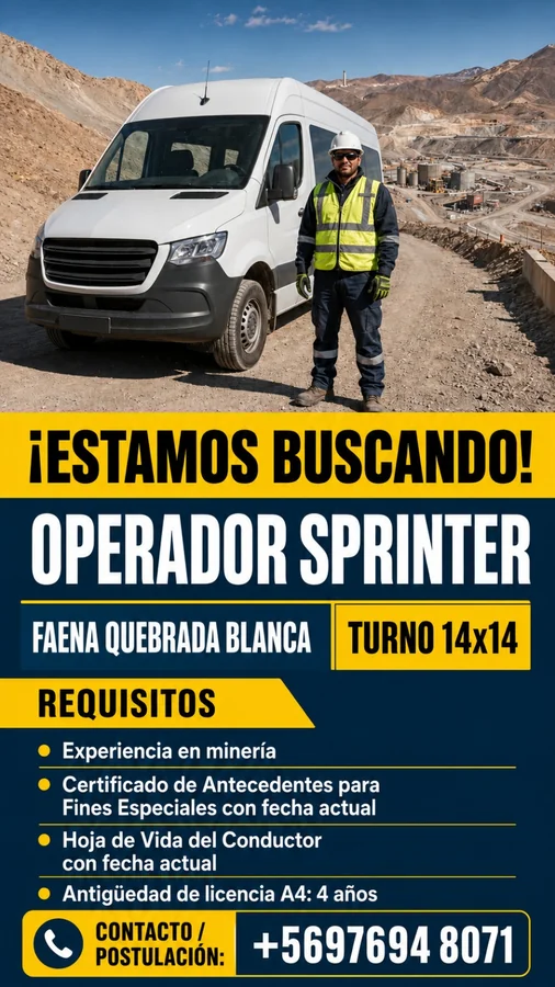 Operador Sprinter - imagen 1