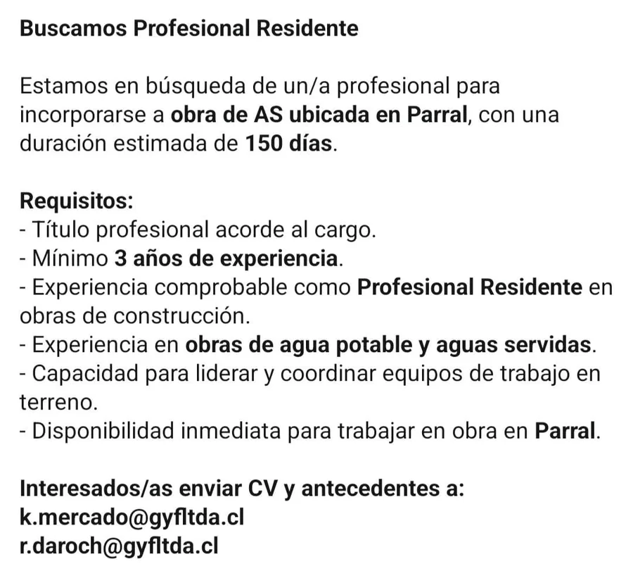 Profesional Residente - imagen 1