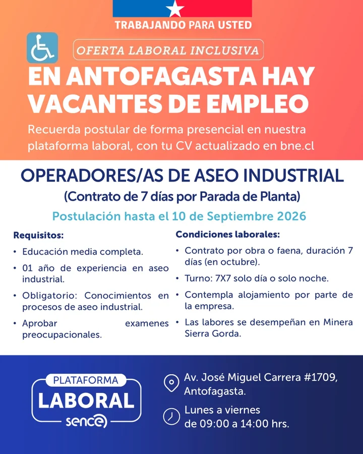 Operadores/as de Aseo Industrial - imagen 1