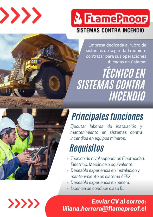 Técnico en Sistemas Contra Incendio - imagen 1