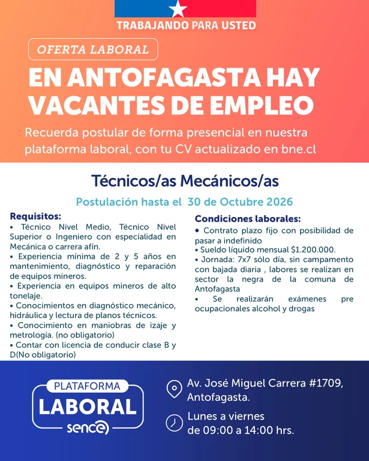 Técnicos Mecánicos de Equipos Mineros - imagen 1