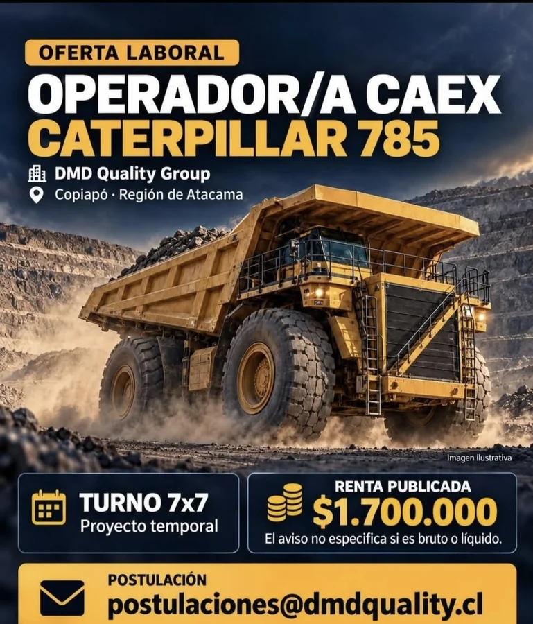 Operador/a CAEX Caterpillar 785 - imagen 1