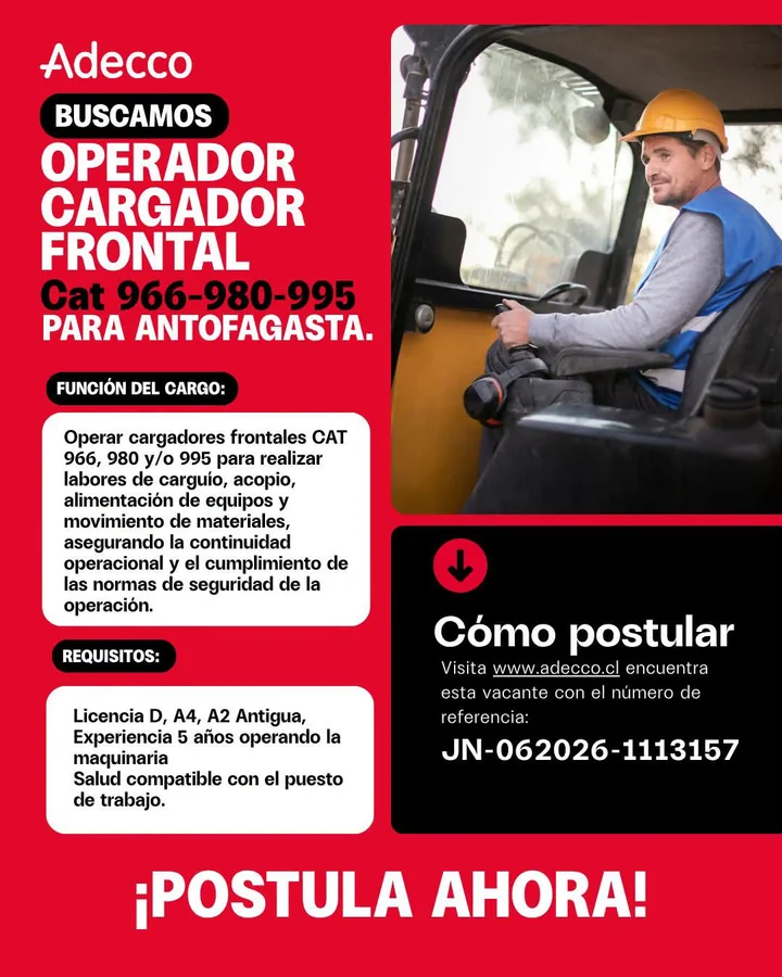 Operador de Cargador Frontal CAT - imagen 1