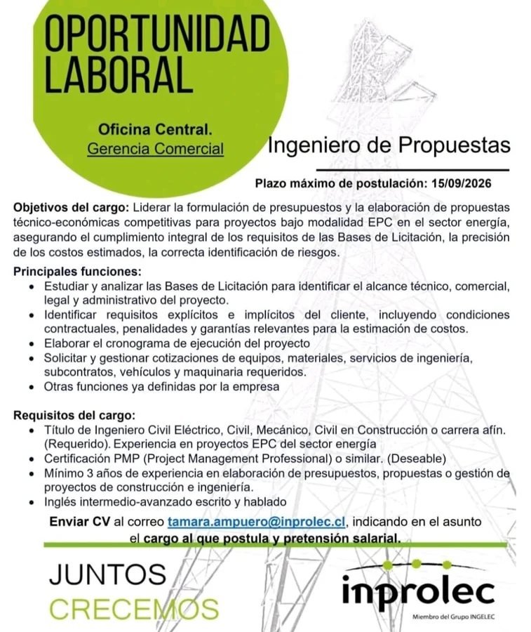 Ingeniero de Propuestas - imagen 1