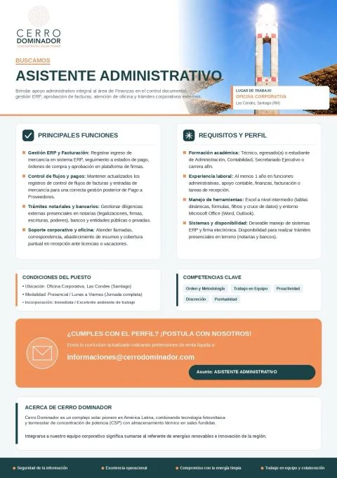 Asistente Administrativo - imagen 1