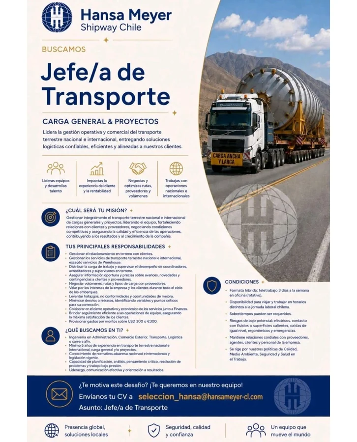 Jefe de Transporte - imagen 1