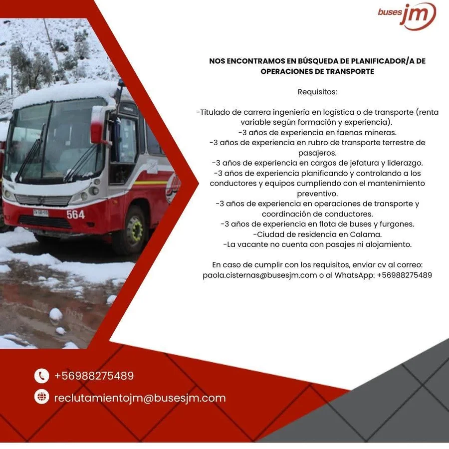 Planificador/a de Operaciones de Transporte - imagen 1