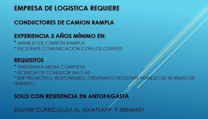 Conductor de Camión Rampla - imagen 1