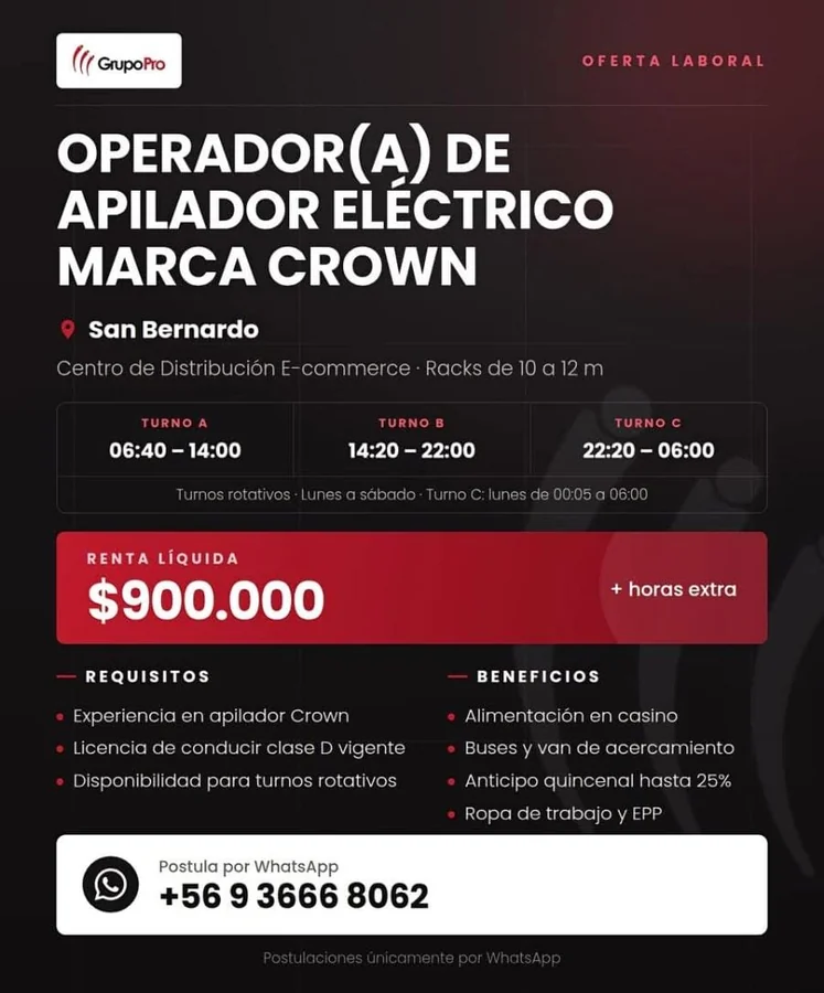 Operador de apilador eléctrico Crown - imagen 1