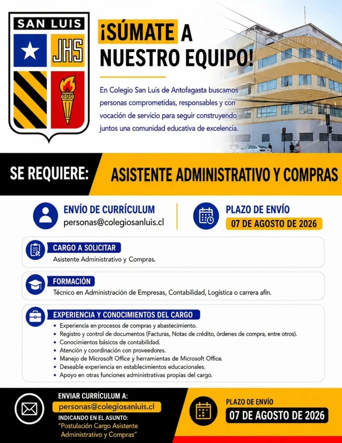 Asistente Administrativo y Compras - imagen 1