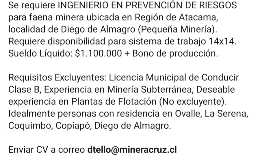 Ingeniero en Prevención de Riesgos - imagen 1