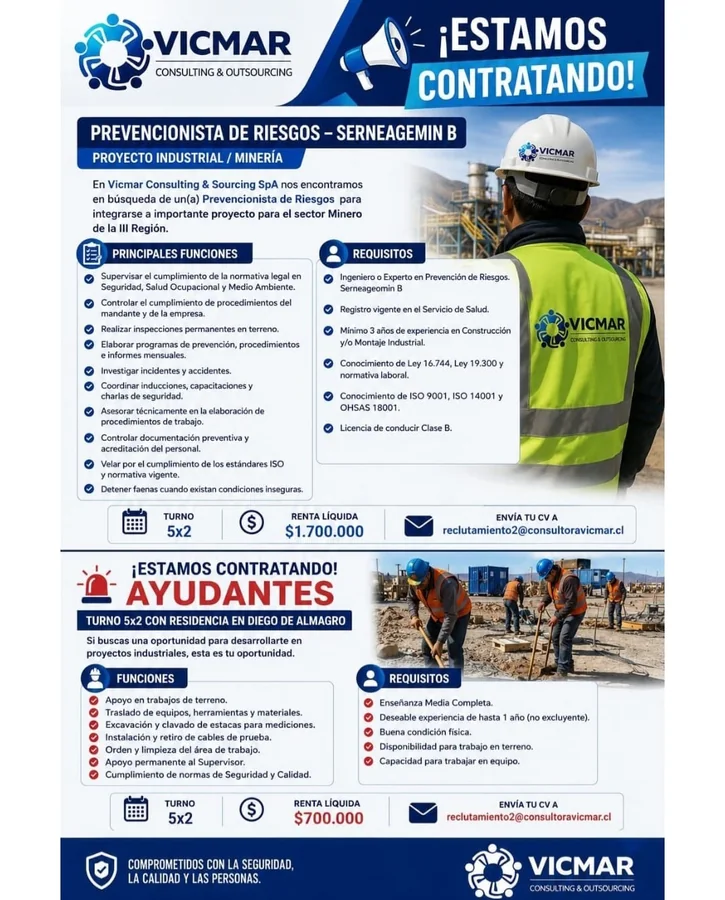 Prevencionista de Riesgos Minería - imagen 1
