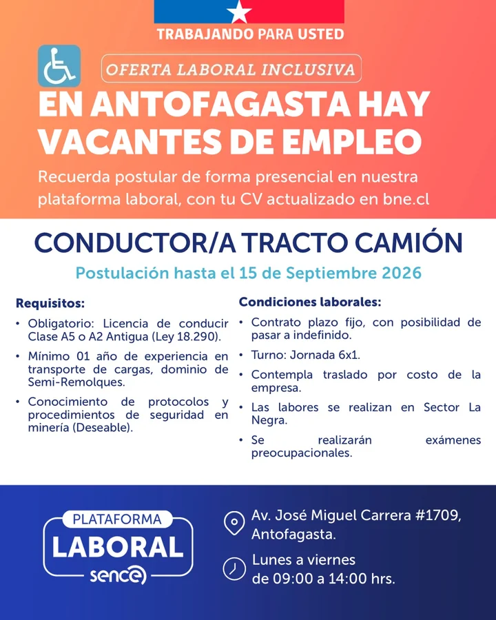 Conductor/a Tracto Camión - imagen 1