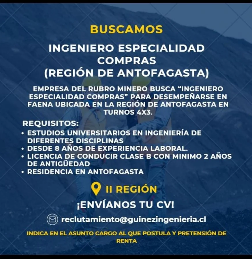 Ingeniero Especialidad Compras - imagen 1