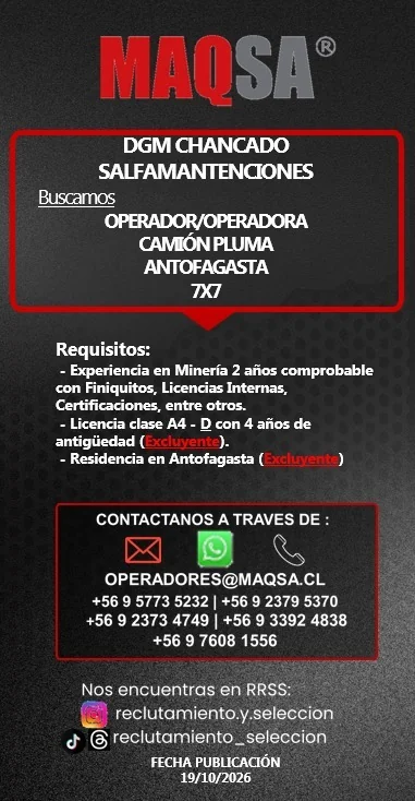 Operador / Operadora Camión Pluma - imagen 1