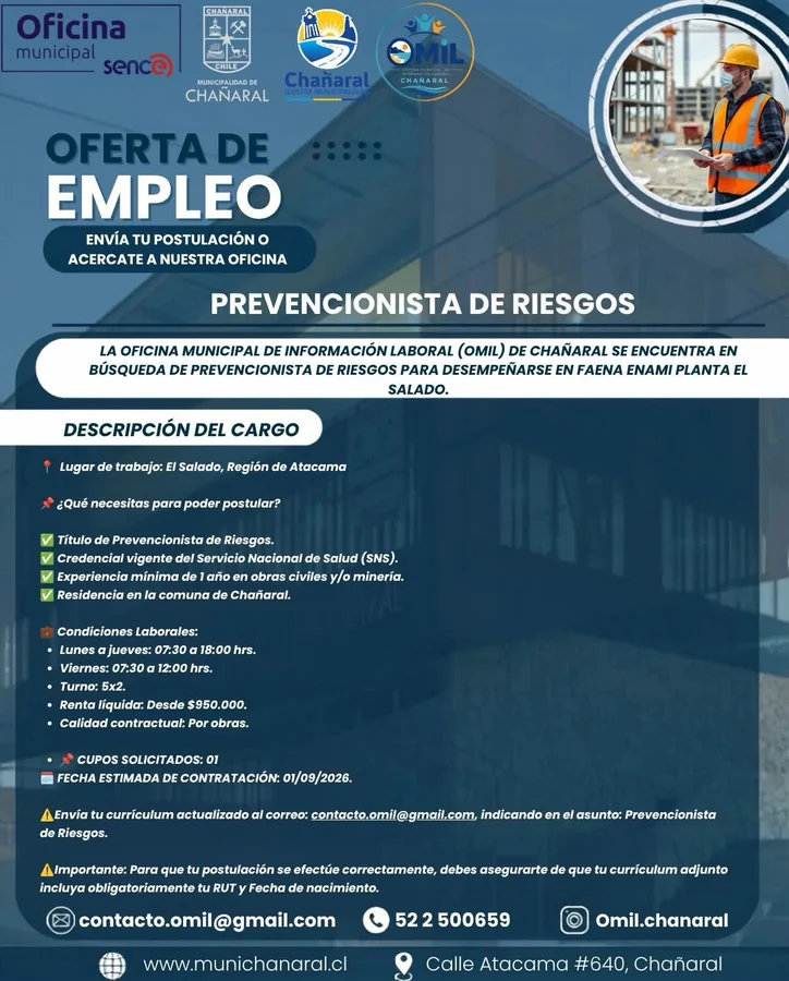 Prevencionista de riesgos - imagen 1