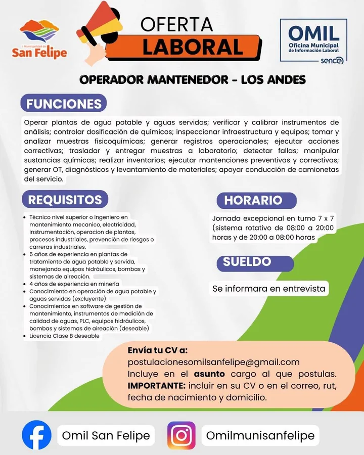 Operador Mantenedor - imagen 1