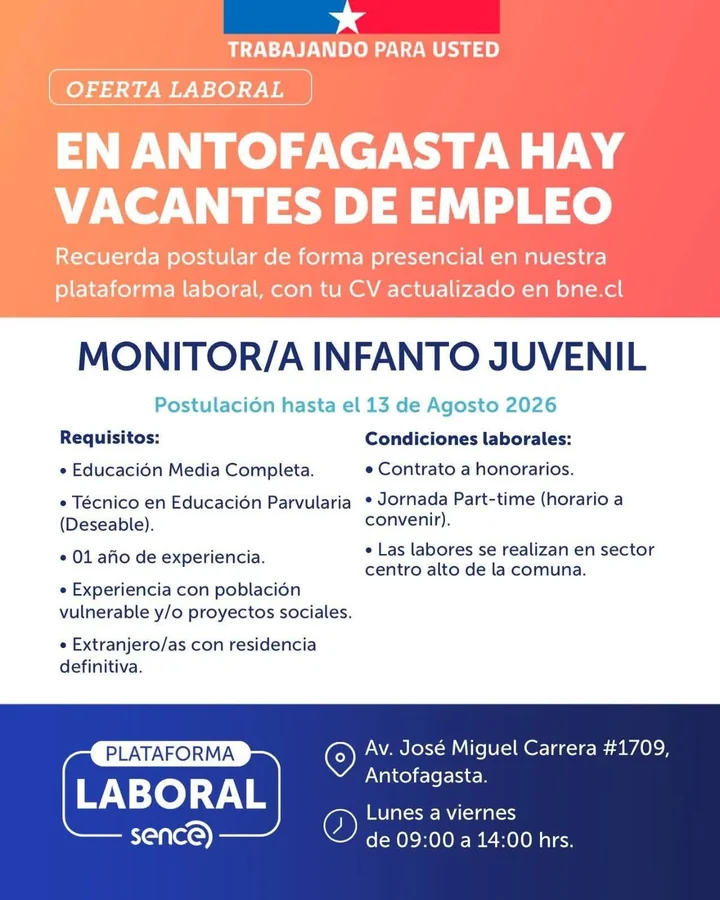 Monitor/a Infanto Juvenil - imagen 1