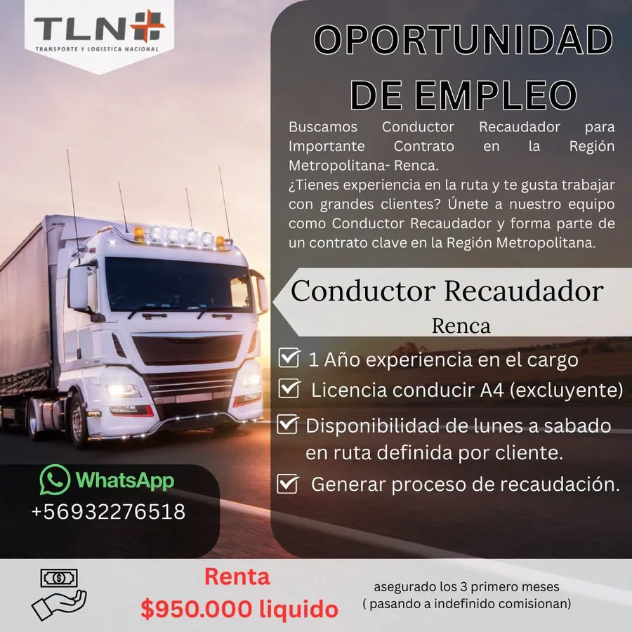 Conductor Recaudador - imagen 1