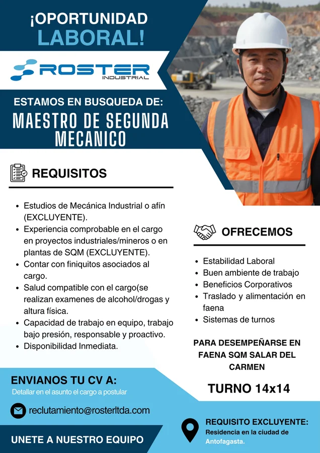 Maestro de Segunda Mecánico - imagen 1