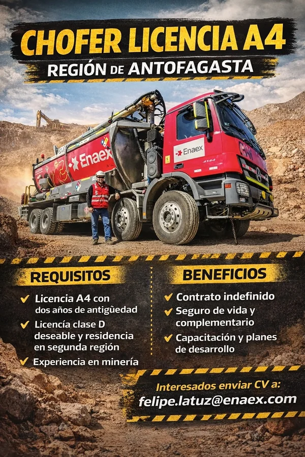 Chofer Licencia A4 - imagen 1