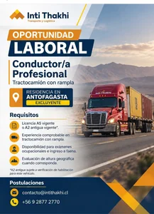 Conductor/a Tractocamión con Rampla - imagen 1