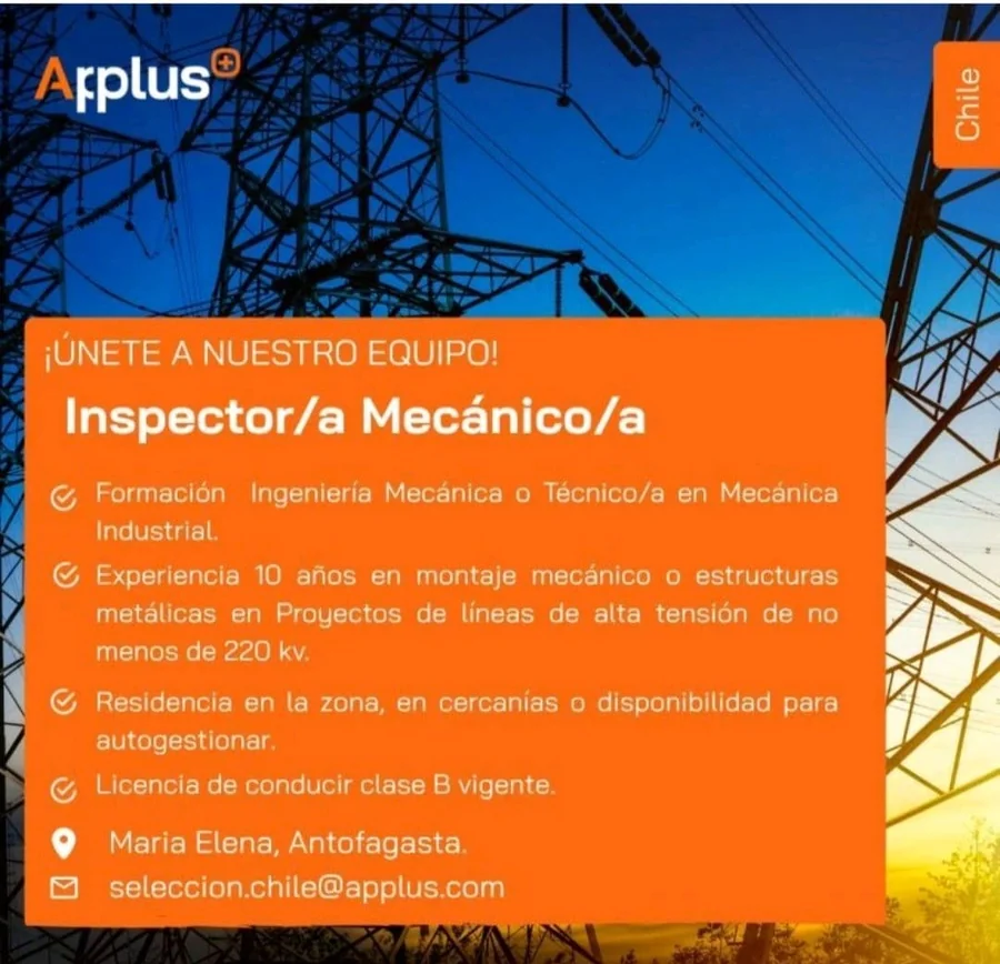 Inspector/a Mecánico/a - imagen 1